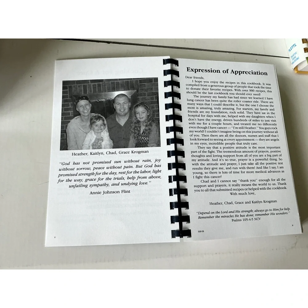 Cooking For A Cure Vintage 2009 Cookbook Spiral Bound Fundraiser Recipes 9x6